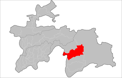 Location of Rushon District in Tajikistan