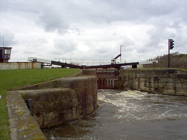 One of the large locks