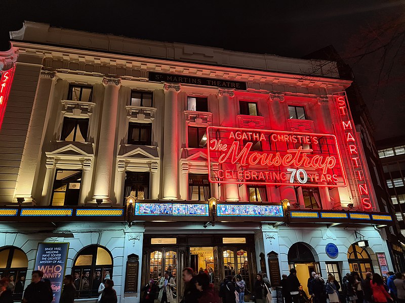File:London-The Mousetrap celebrating 70 years.jpg