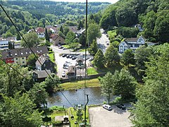 Unterburg mit Seilbahn