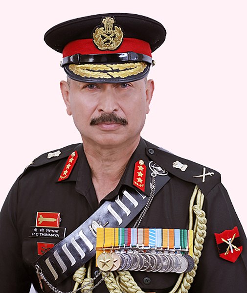 File:Lt Gen PC Thimmaya, PVSM, VSM GOC-in-C, ARTRAC.jpg