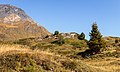 Lukmanierpas Passo del Lucomagno. (Berglandschappen nabij de pas)