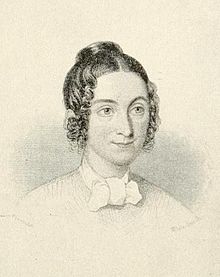Engraving of Lydia Sigourney