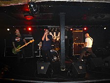 Negative Approach in T-shirts at a 2013 show. MUSIC Negative Approach.jpg
