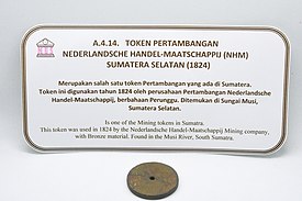 Token pertambangan NHM Sumatera Selatan