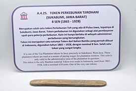 Token perkebunan Tjirohani 1865-1928