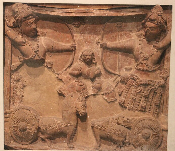 File:Mahabharat, Gupta artefacts 03, National Museum, New Delhi.jpg