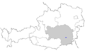 Location of Graz within Austria