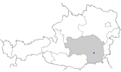 Mapo de Graz en Aŭstrio