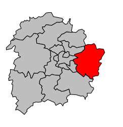 Canton de Saint-Julien-l'Ars - Carte