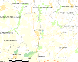 Mapa obce La Jumellière