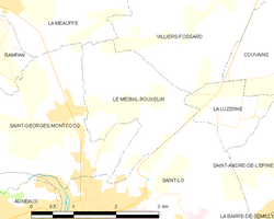 Kart over Le Mesnil-Rouxelin