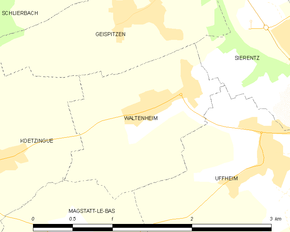 Poziția localității Waltenheim