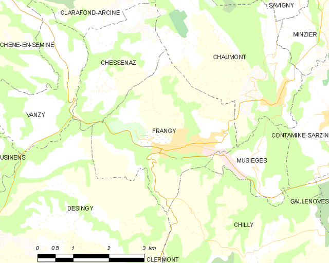 Frangy - Localizazion