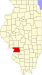 42px Map Of Illinois Highlighting Madison County.svg 