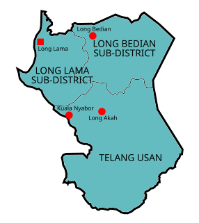 Telang Usan District District in Sarawak, Malaysia
