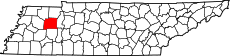 Map of Tennessee highlighting Carroll County.svg