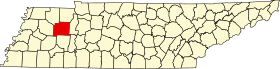 Placering af Carroll County (Carroll County)