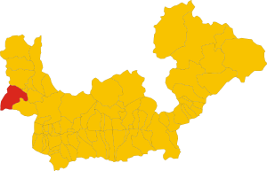 Map of comune of Gordona (province of Sondrio, region Lombardy, Italy).svg