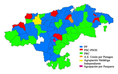 Elecciones municipales de 2011 en Cantabria