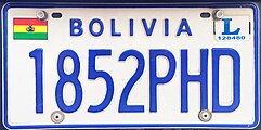 Standard Bolivian plate