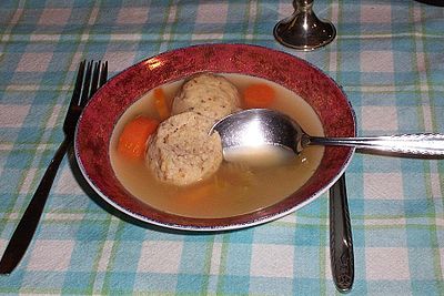 Matzah ball soup