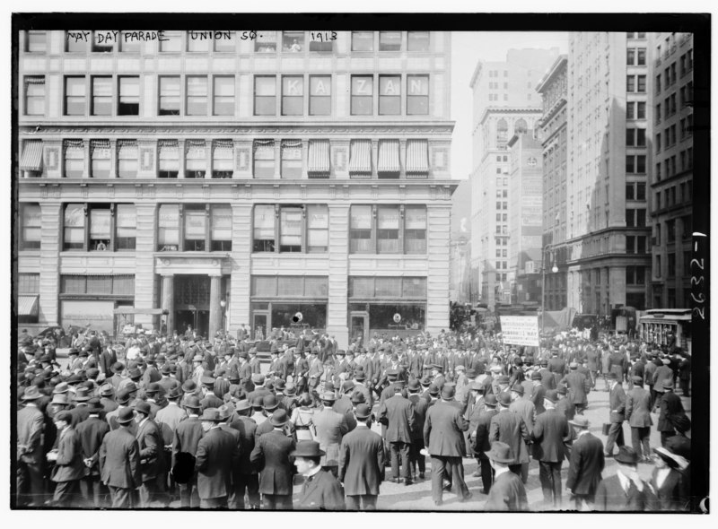 File:May Day Parade - Union Sq., 1913 LCCN2014692502.tif