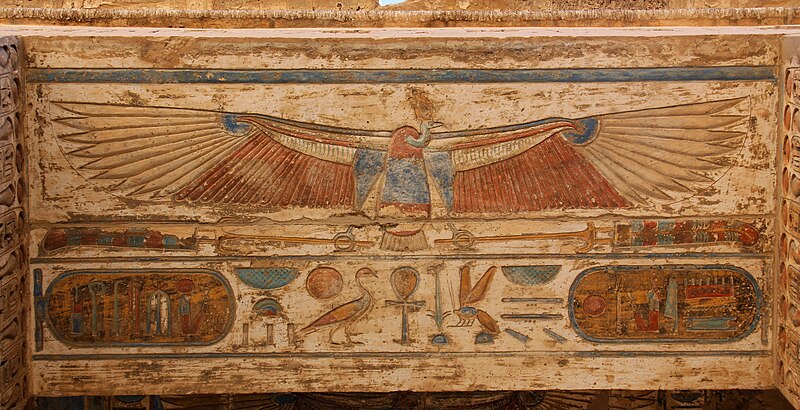 File:Medinet Habu Temple Ceiling.jpg