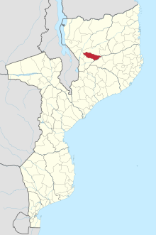 Metarica district in Mozambique Metarica District in Mozambique 2018.svg