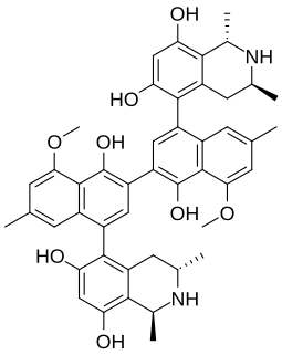 <span class="mw-page-title-main">Michellamine</span> Chemical compound