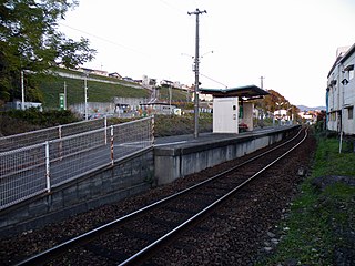 Nakazato Station railway station in Sasebo, Nagasaki prefecture, Japan