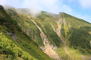 Mount Kamuiekuuchikaushi mountain in Japan