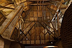 Roof construction farm Openluchtmuseum