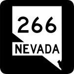 Nevada State Route 266 road sign