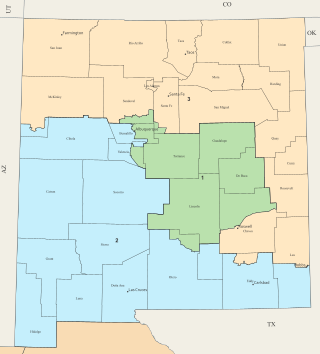 <span class="mw-page-title-main">New Mexico's congressional districts</span> U.S. House districts in the State of New Mexico