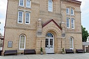 Newberry Opera House in Newberry, South Carolina, U.S. This is an image of a place or building that is listed on the National Register of Historic Places in the United States of America. Its reference number is 69000171.