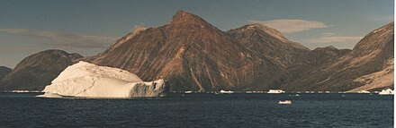 Iceberg in Fjord, Summer