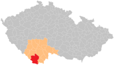 Správní obvod obce s rozšířenou působností Český Krumlov na mapě