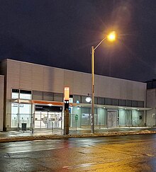 Secondary entrance under construction Oakwood Station Secondary Entrance Jan 2024.jpg