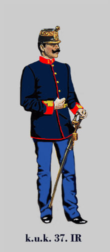 Thumbnail for File:Oberleutnant der k.u.k. Deutschen Infanterie (37. IR) in Parade.png