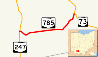 Ohio State Route 785 highway in Ohio