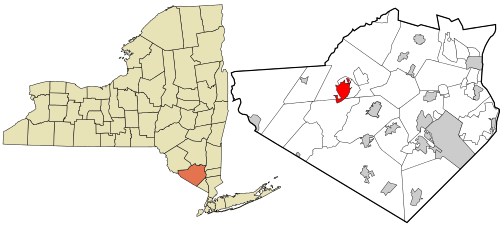Location of Middletown, New York