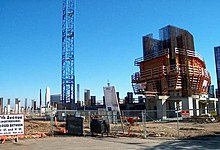 Petco Park under construction in 2001. PETCOparkconstruction.jpg