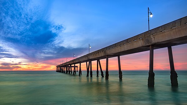 Image: Pacifica Pier (January 1, 2018)   "Walker"