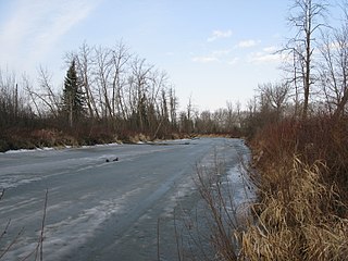 Paddle River river in Canada