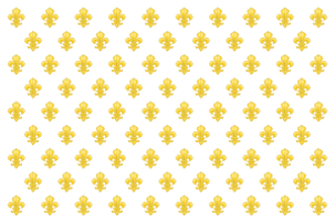 Flag of the Bourbons, royal family of France until the French Revolution and during the restoration of the monarchy afterwards.