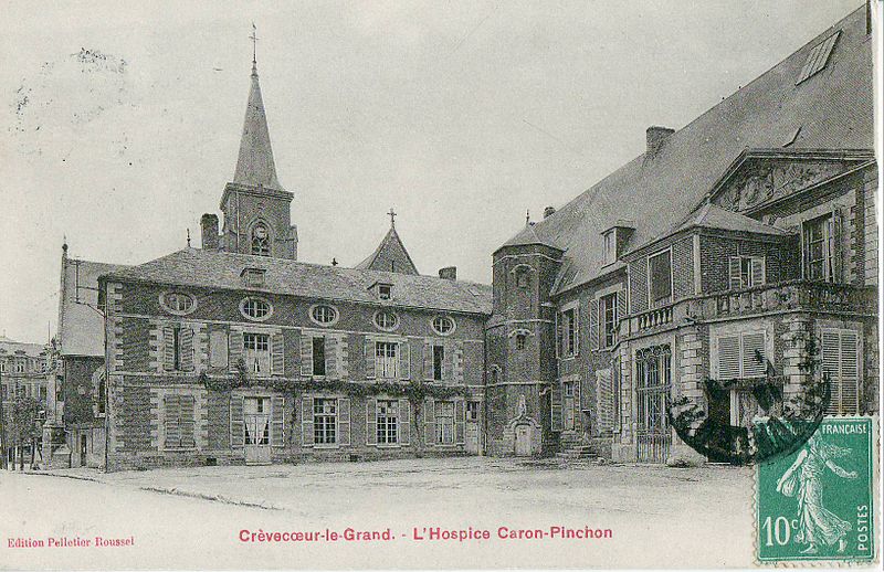 File:Pelletier Roussel - CREVECOEUR - L'Hospice Caron-Pinchon.JPG
