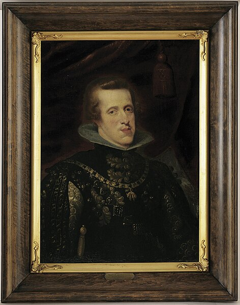 File:Peter Paul Rubens - Portret " Philips IV van Spanje" op linnen, kopie naar Peter Paul Rubens door een Nederlands meester, 17e eeuw - 0114 - Huis Bergh.jpg