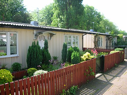 Phoenix prefabs, 1945, on Wake Green Road Phoenix prefab.jpg