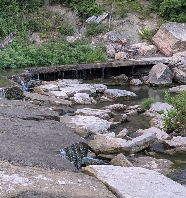 Pillsbury Crossing Waterfall, August 2021